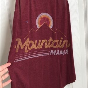 Burgundy knit tank top